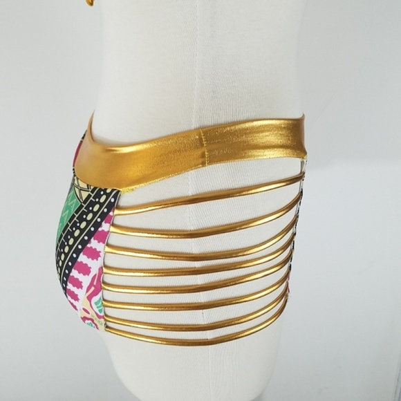 tribal print two-piece bikini  bathing suit - Picture 5 of 7